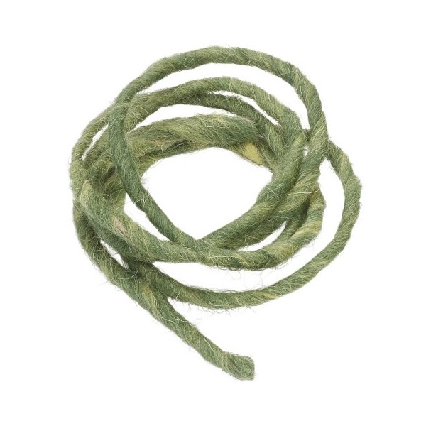 Wool rope, 2m, dark green