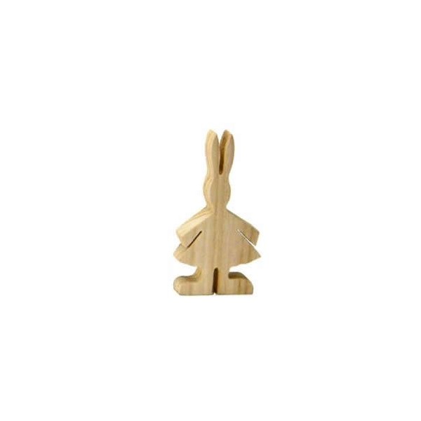 Conejos de madera (mujer), 12 cm