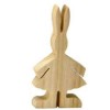 Lapin en bois "fille", 12cm