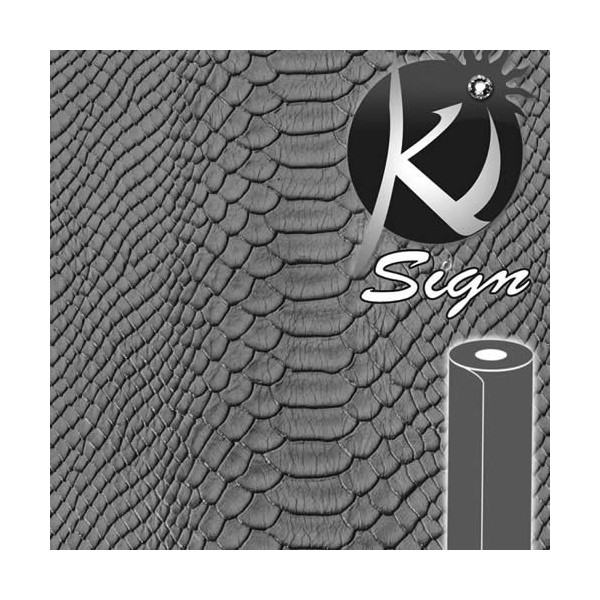 Ki-Sign Simili cuir caïman gris 45x66cm