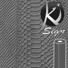 Ki-Sign Simili cuir caïman gris 45x66cm