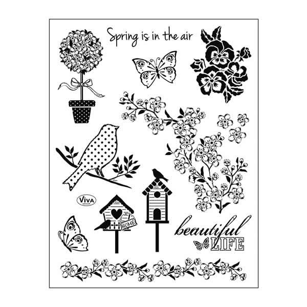 Clear stamps, spring