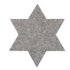 Set de table en feutre gris, étoile, 35cm