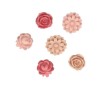 Flor de resina Secret Garden, +/- 20mm, 6 pz