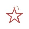 Estrella de madera 3D,rojo, 29x29x2.5cm