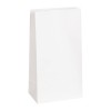 Bolsitas de papel blanco, 240 x 130 x 75 mm blanc, 25 pcs