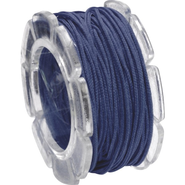 Waxed cord, Ø1mm- 5m, dark blue
