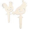 Gallina de madera h: 26+19,5 cm, 2 pz