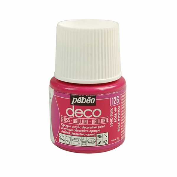 Pébéo Déco brillant, rose vif