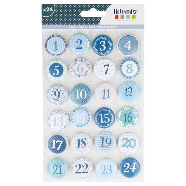 Artemio - Wooden numbers from 1 to 24
