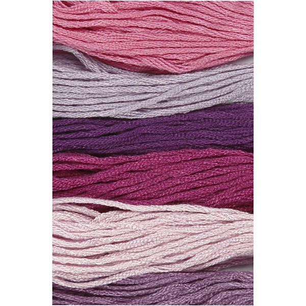 Fil de coton, 1mm, assortiment violet