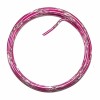Zweifarbig Alu-Draht Ø 2mm/2m, rosa/silber