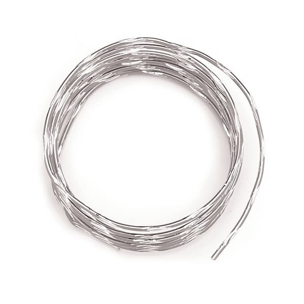 Hilo aluminio bicolor Ø 2mm/2m, plata