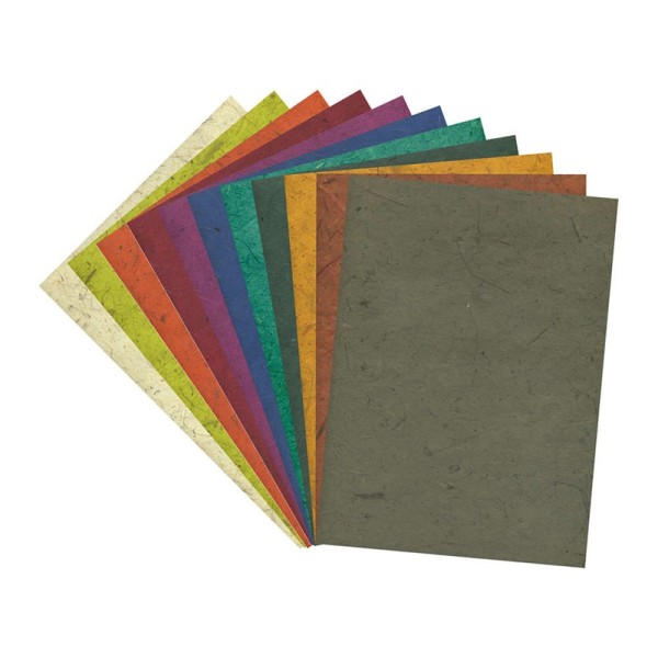 Papier banane, assortiment de 9 feuilles