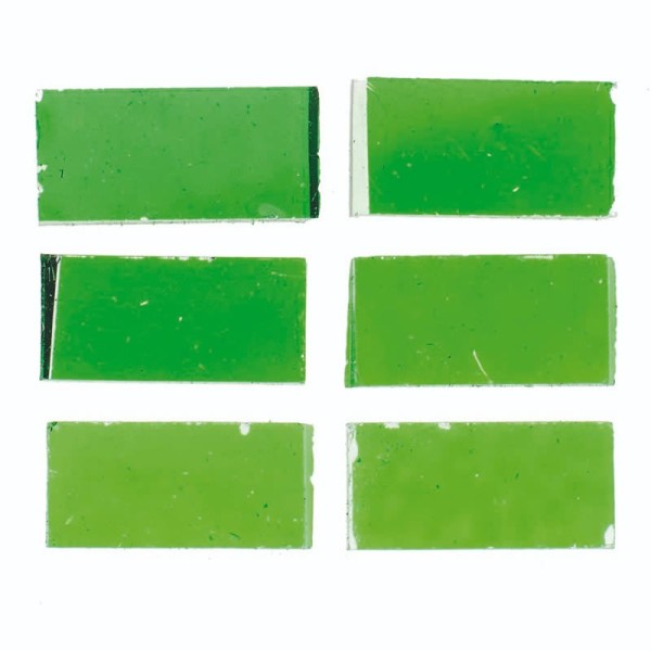 Crackle Mosaic - Piezas 20x10mm, verde