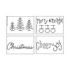 Bazzil - In Stitch'z Merry and Bright pochoirs