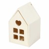 Maison en bois avec tiroir, hauteur 10.8cm