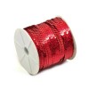 Pailletten- Band rot, 5m/0.6mm