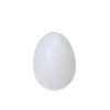 5 Huevos plastico blanco, 47x35mm