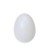 White plastic egg, 60x43mm