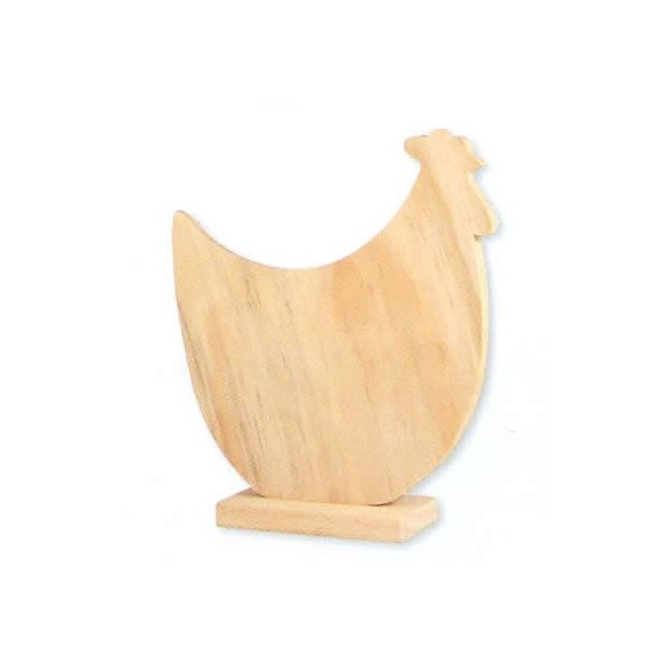 Wooden hen 18x20cm