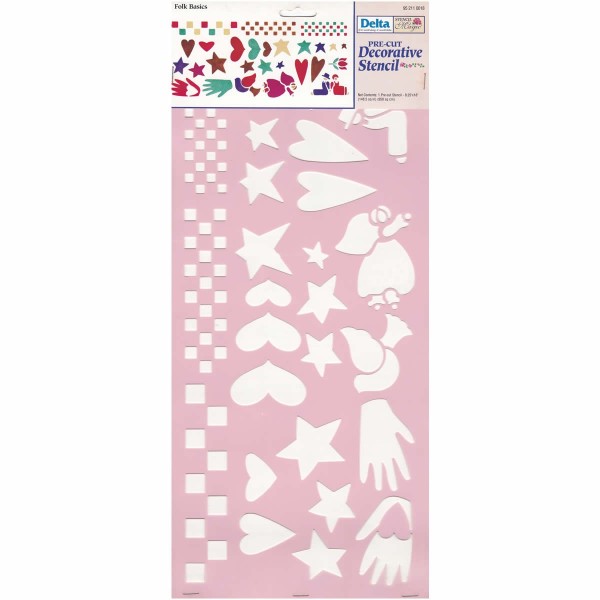 Plantilla Jumbo Folk Basics 21x46cm