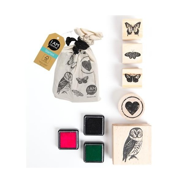 Stamps in a bag - Animals, 5 Stk