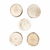 Disques de bois D8-9x1.5cm, 5 pcs