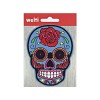 Iron-on motif calavera, 9.5x7.3cm