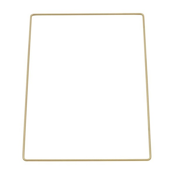 Metal frame rectangle, gold, 20x30cm