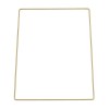 Metal frame rectangle, gold, 20x30cm