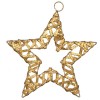 Estrella de metal 25cm, oro