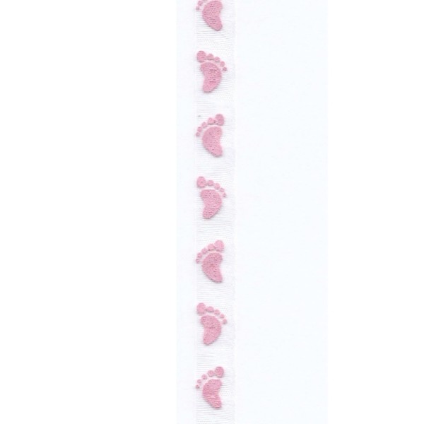 Band Babyfeet rosa, 10mm/20m