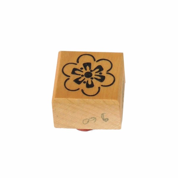 Rubberstamp Flower 30x30mm