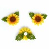 Tournesol en feutre 5.5cm, jaune, 2 pcs