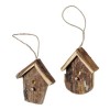 Bark bird house 6.5cm, 2 pcs