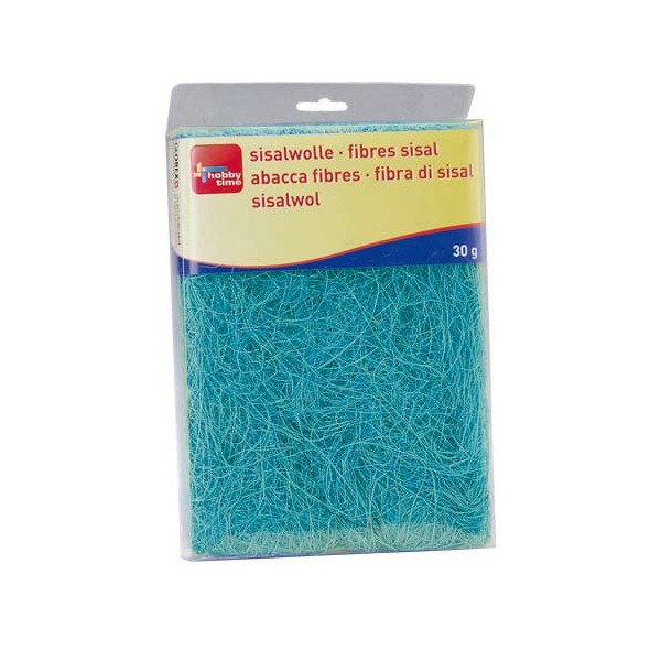 Abaca fibres, blue