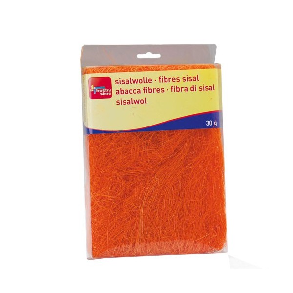 Abaca fibres, orange