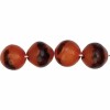 Palm nut beads 12mm, light brown, +/-34 pcs