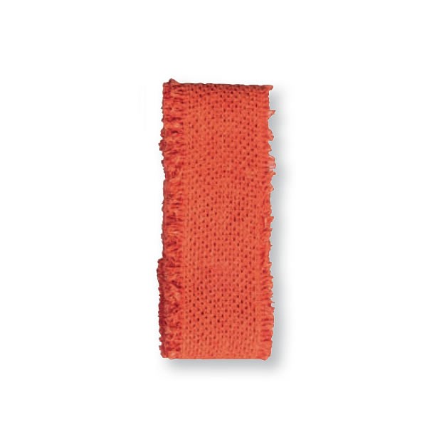 Nature cotton ribbon, 40mm/2m, paprika