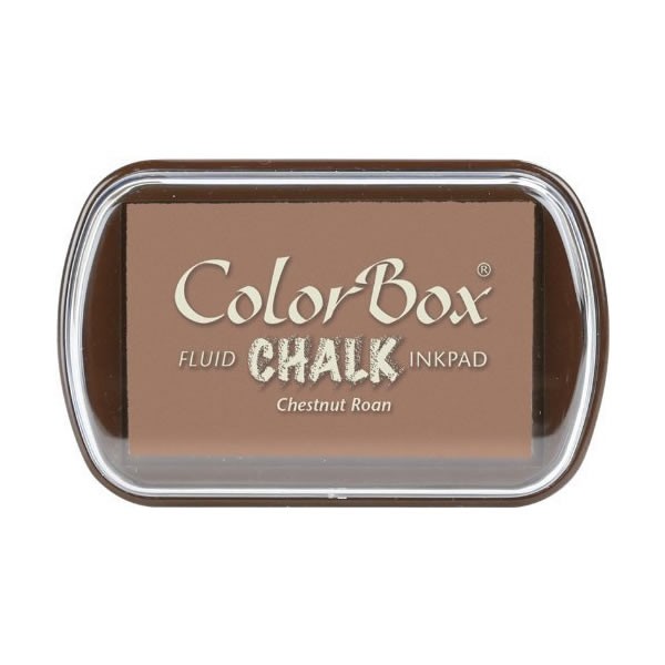 Stamp pad chalk effect, chesnut roan
