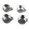 Candle holder for tealights, silver, 4 pcs