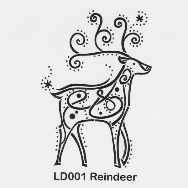 Nellie Snellen - Embossing template reindeer 9x12cm