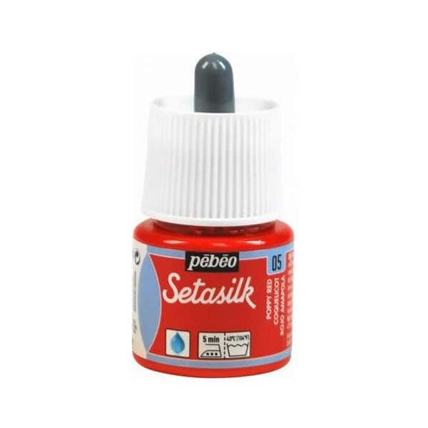 Setasilk, poppy red