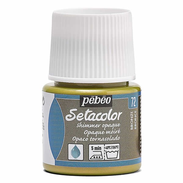 Setacolor opaque, shimmer electric bronce