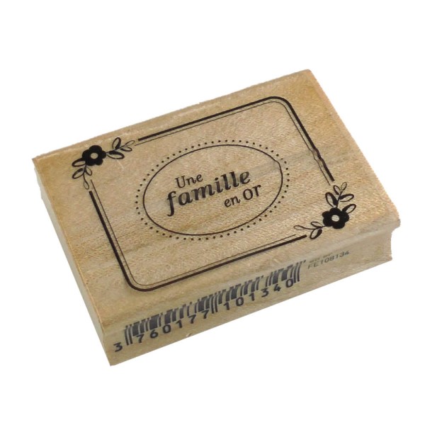 Florilèges - Tampon "Une famille en or" 70x50mm