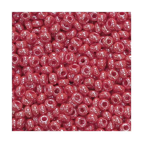 Bohemian Rocailles Beads, 2,5mm, 20 g, raspberry