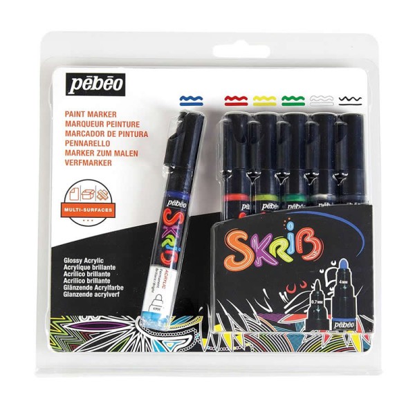 Pébéo - Skrib Paint Markers - Basics