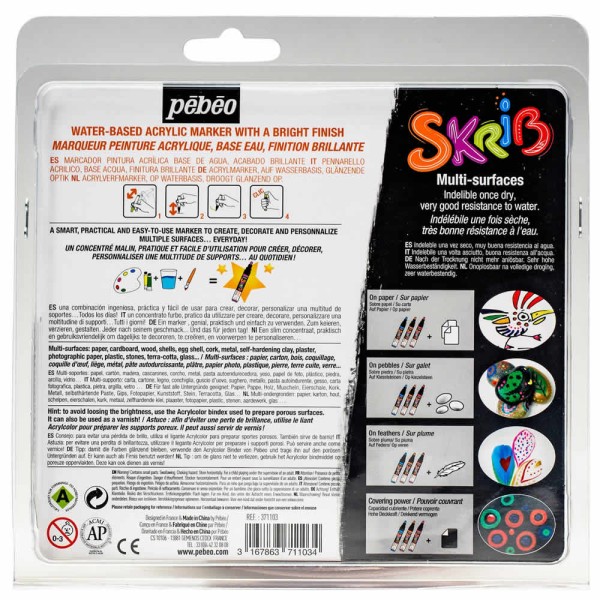 Pébéo - Skrib Paint Markers - Basics