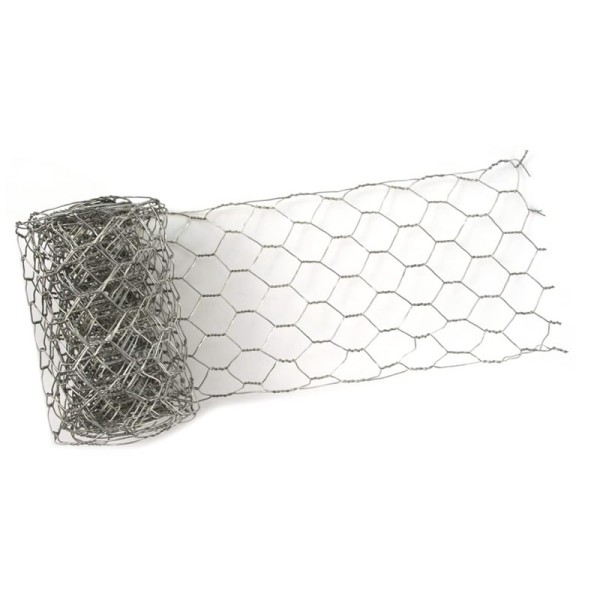 Wire mesh, 10cm/2.45m, platinum